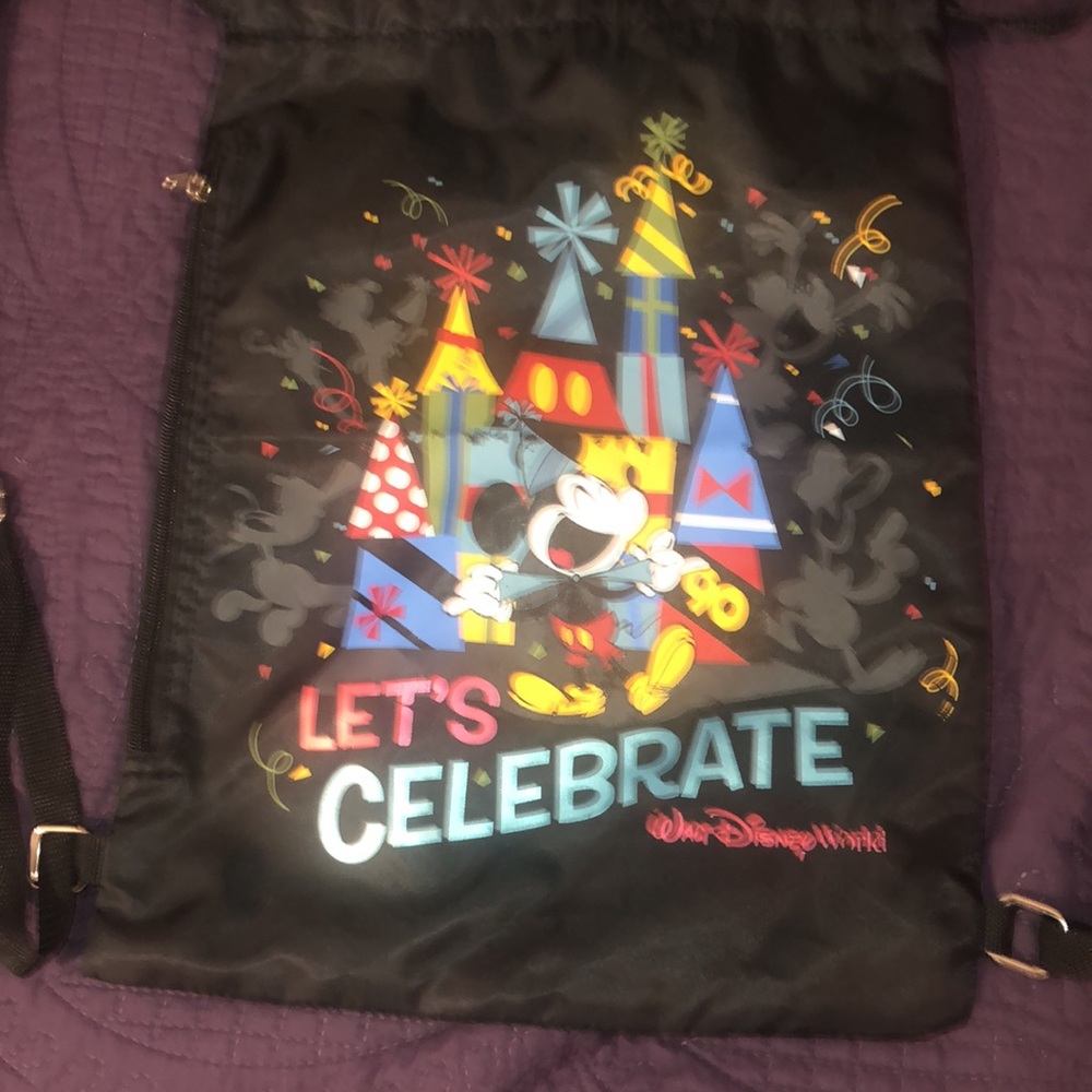 Disney Mickey Draw String Back Pack - Picture 2 of 9